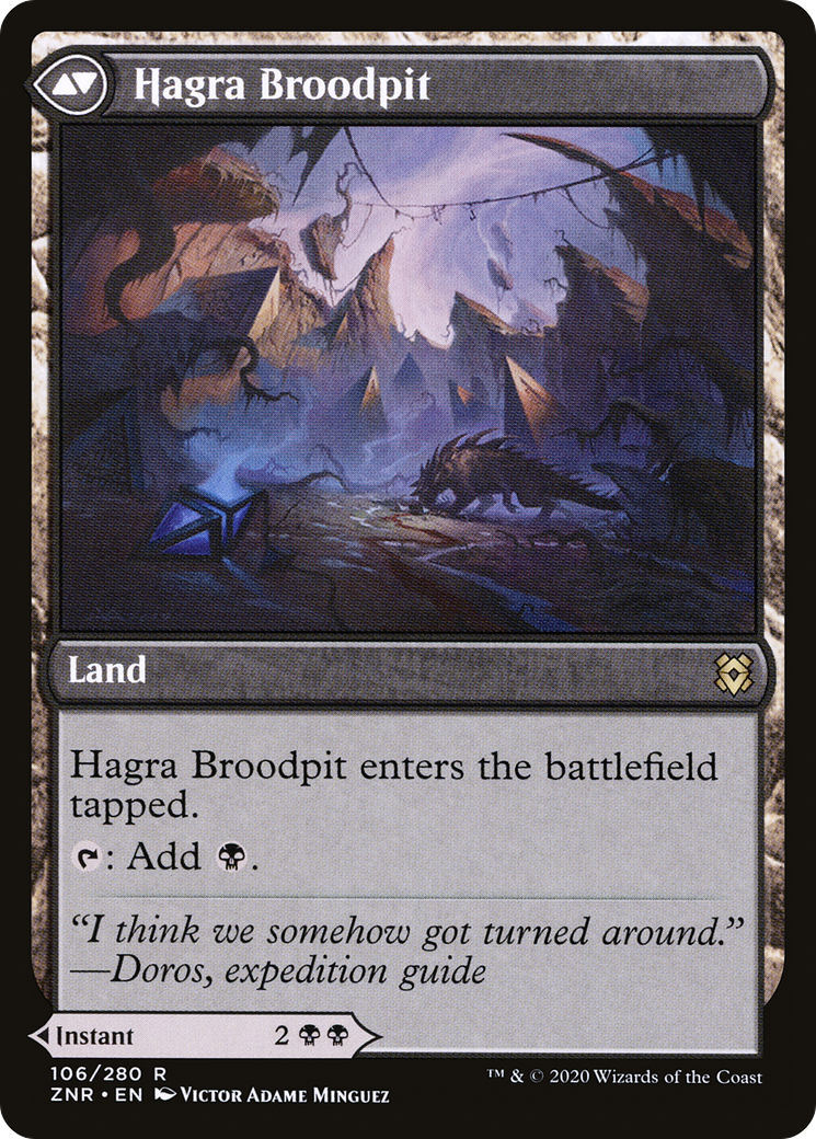 Hagra Mauling // Hagra Broodpit | Zendikar Rising #106