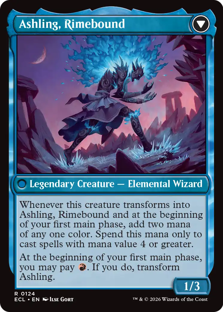 Ashling, Rekindled // Ashling, Rimebound | Lorwyn Eclipsed #124