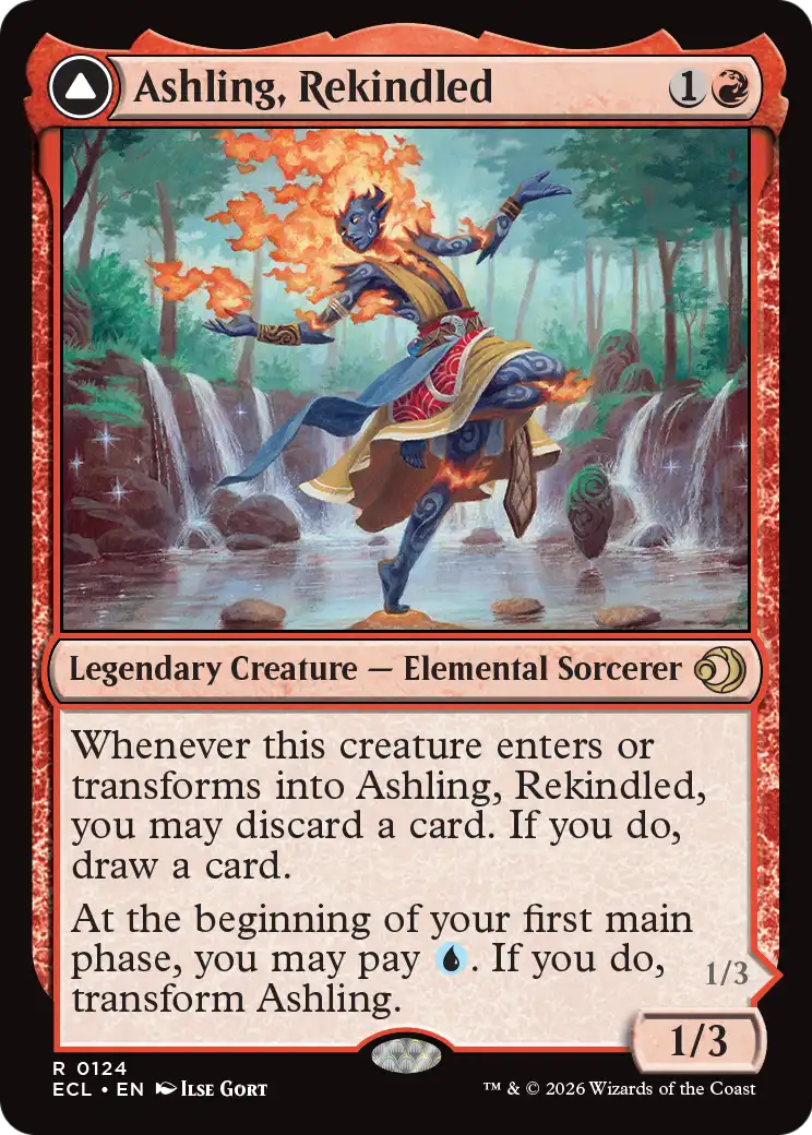 Ashling, Rekindled // Ashling, Rimebound | Lorwyn Eclipsed #124