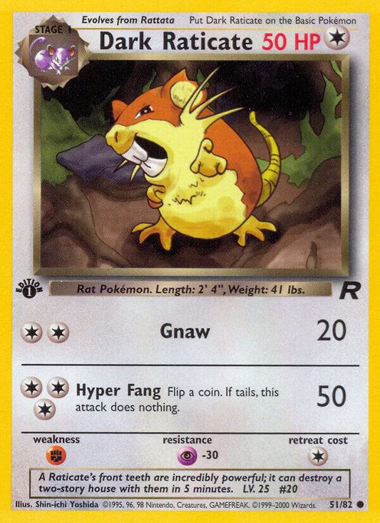 Dark Raticate | Team Rocket #51/82