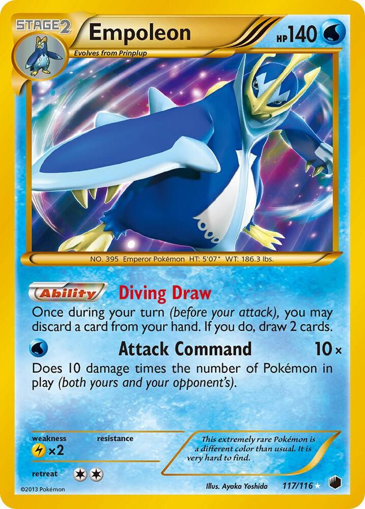 Empoleon (117 Secret Rare) | Plasma Freeze #117/116