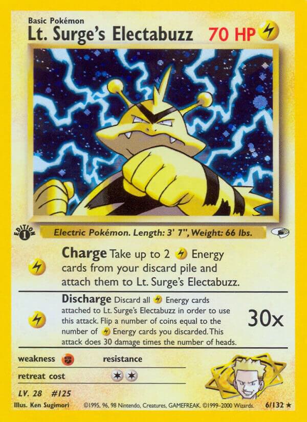 Lt. Surge's Electabuzz (6) | Gym Heroes #006/132