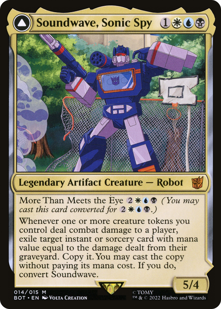 Soundwave, Sonic Spy // Soundwave, Superior Captain | Universes Beyond: Transformers #14