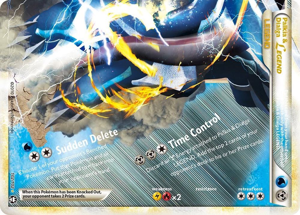 Palkia & Dialga Legend (Bottom) | Triumphant #102/102
