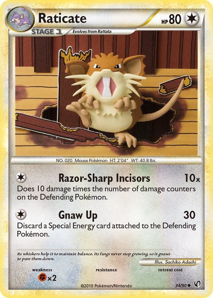 Raticate | Undaunted #34/90