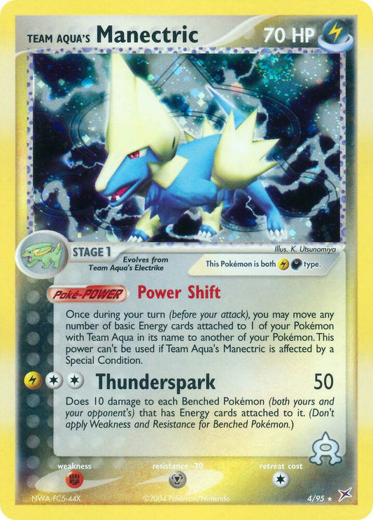 Team Aqua's Manectric - 4/95 | EX Team Magma vs Team Aqua #4/95