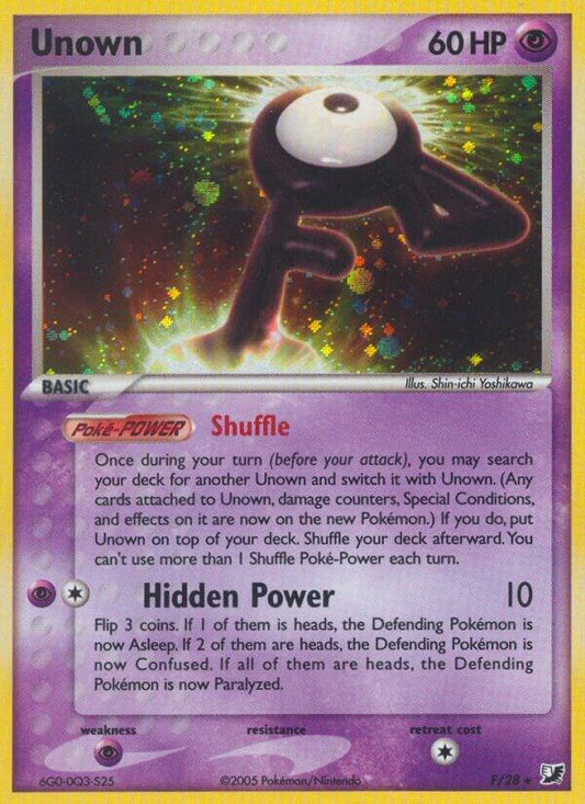 Unown (F) | EX Unseen Forces #F/28