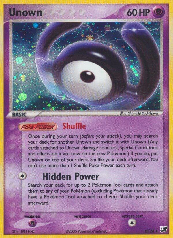 Unown (H) | EX Unseen Forces #H/28