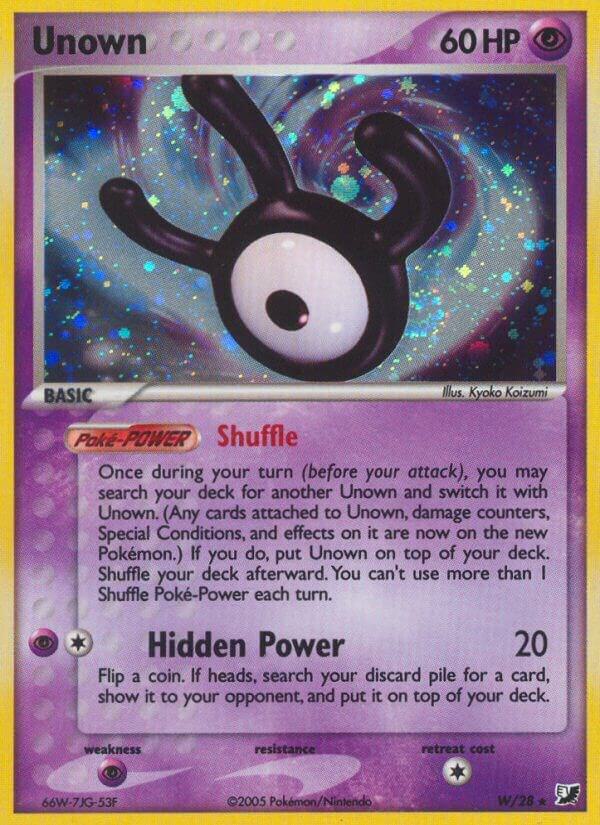 Unown (W) | EX Unseen Forces #W/28