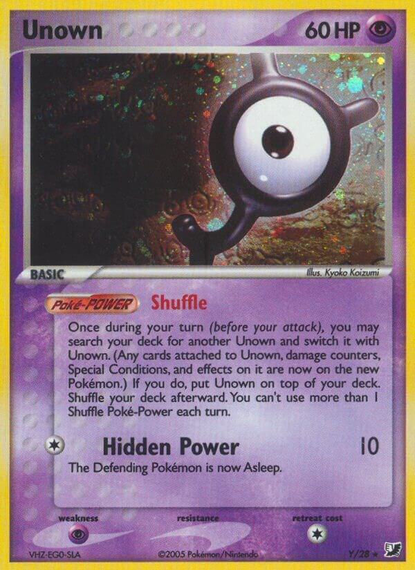 Unown (Y) | EX Unseen Forces #Y/28