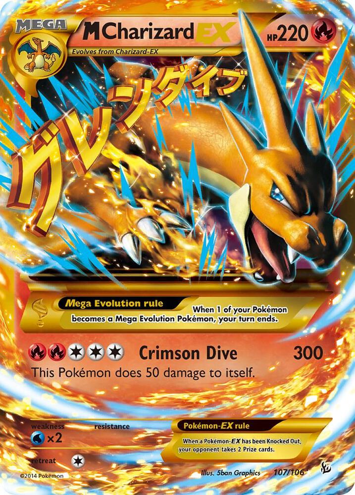 M Charizard EX (Y) (Secret) | XY - Flashfire #107/106