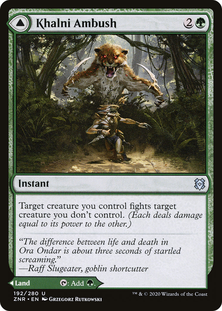 Khalni Ambush // Khalni Territory | Zendikar Rising #192