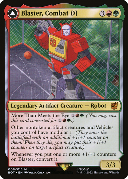 Blaster, Combat DJ // Blaster, Morale Booster | Universes Beyond: Transformers #8