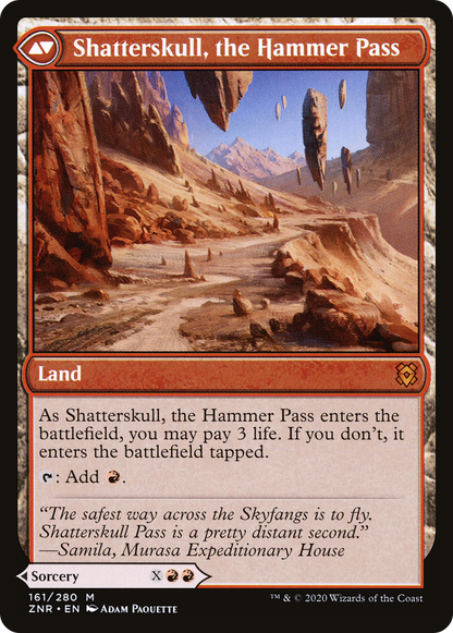 Shatterskull Smashing // Shatterskull, the Hammer Pass | Zendikar Rising #161