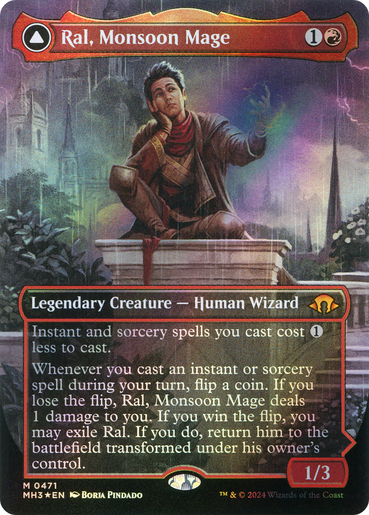Ral, Monsoon Mage // Ral, Leyline Prodigy | Modern Horizons 3 #471