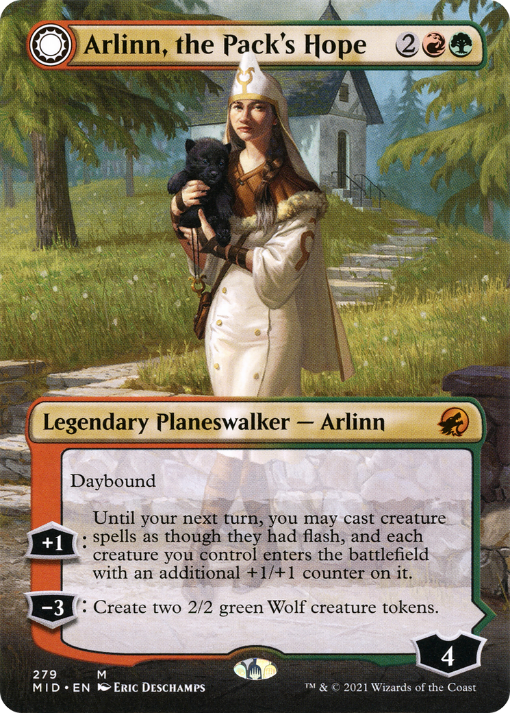 Arlinn, the Pack's Hope // Arlinn, the Moon's Fury | Innistrad: Midnight Hunt #279