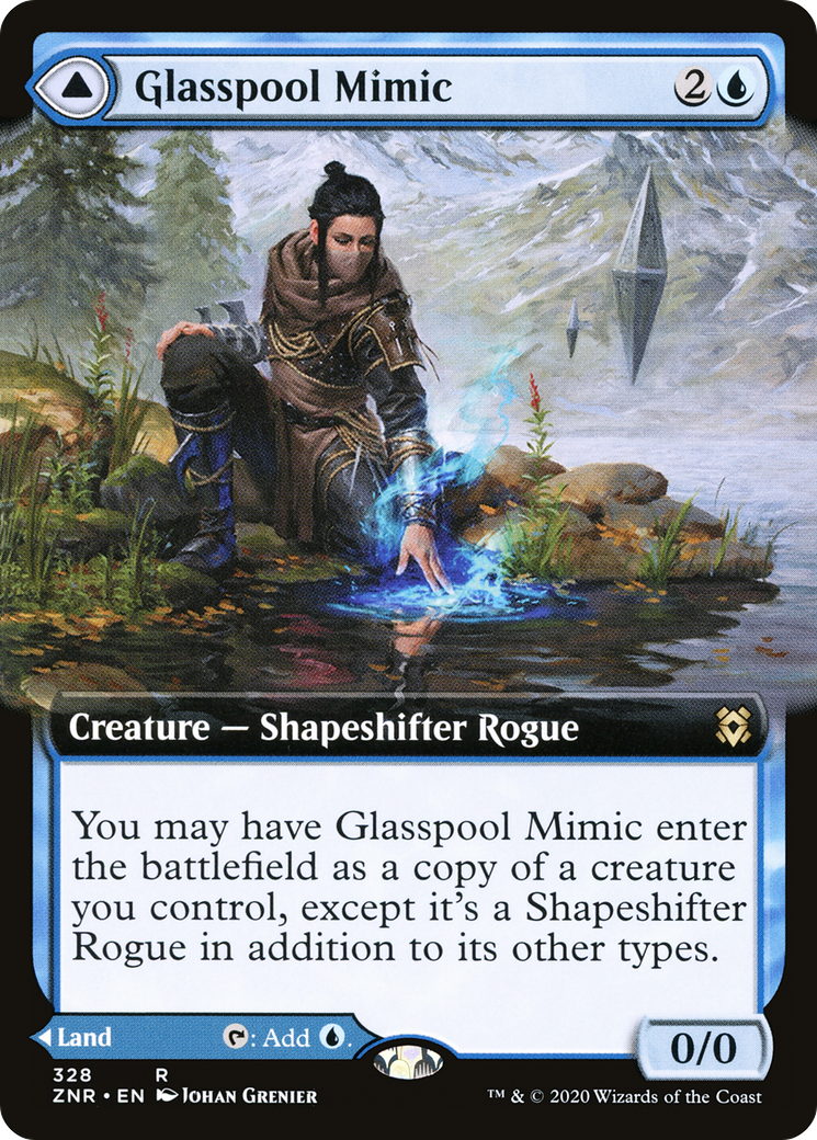 Glasspool Mimic // Glasspool Shore | Zendikar Rising #328